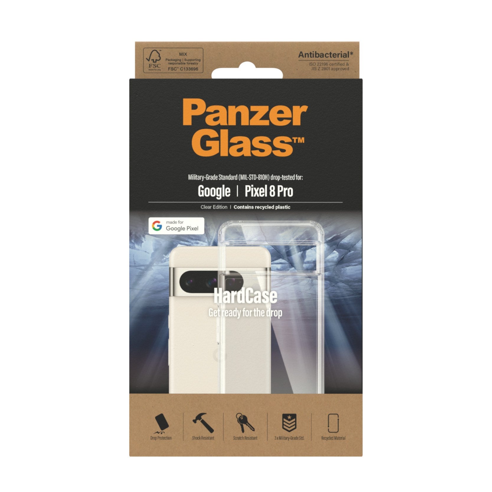 PanzerGlass® HardCase Transparent für Google Pixel 8 Pro
